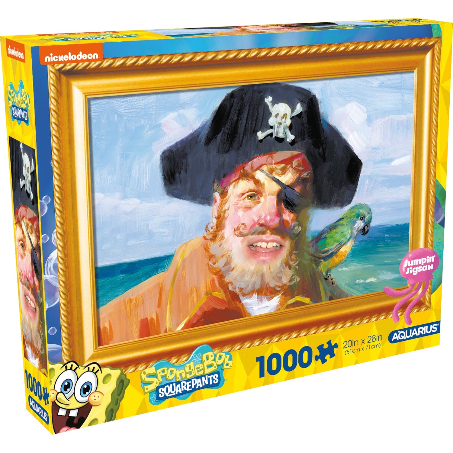 SpongeBob SquarePants Painty The Pirate 1000 Piece Jigsaw Puzzle - NMR