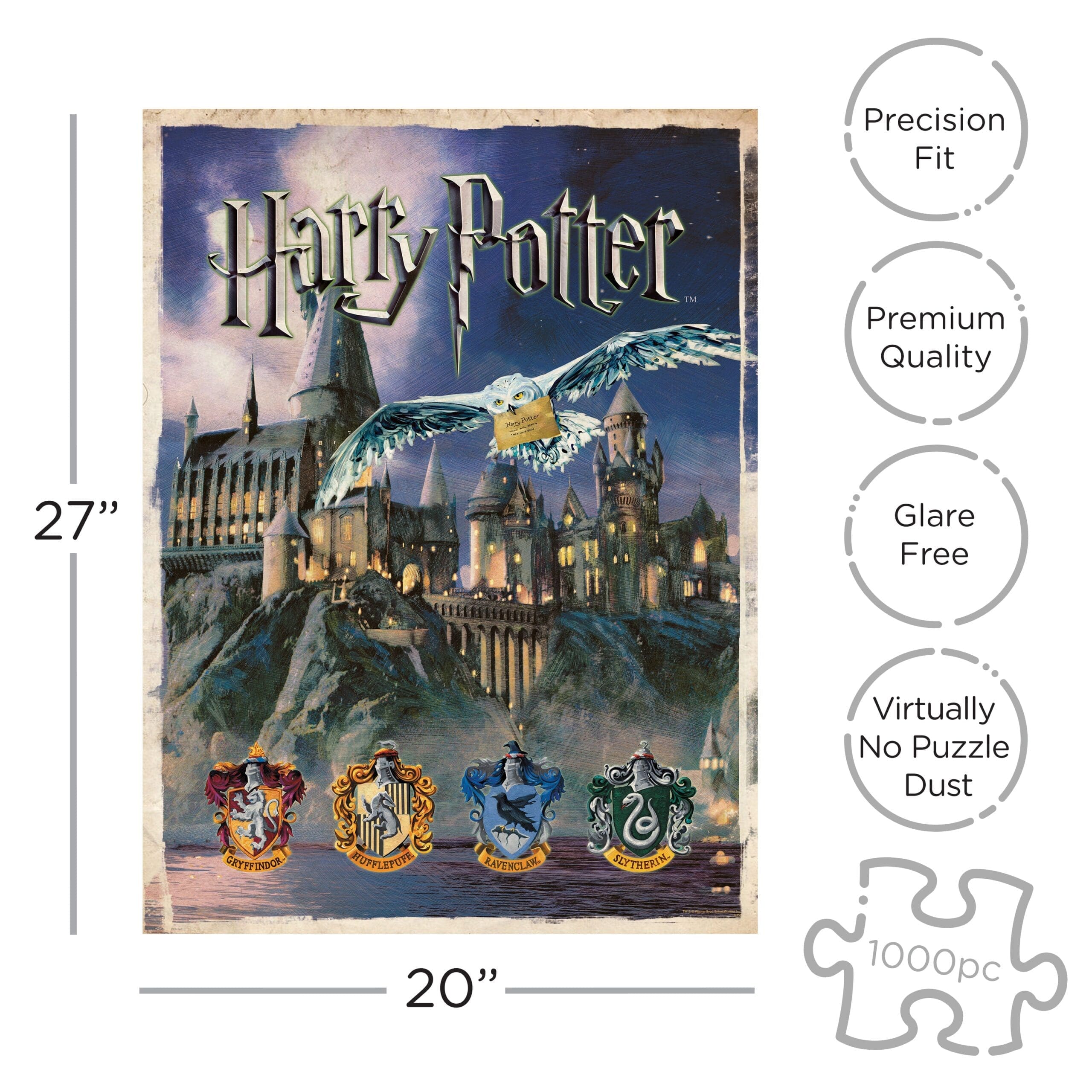 Harry Potter Hogwarts 1000 Piece Jigsaw Puzzle NMR   840391106505PT01 Scaled 