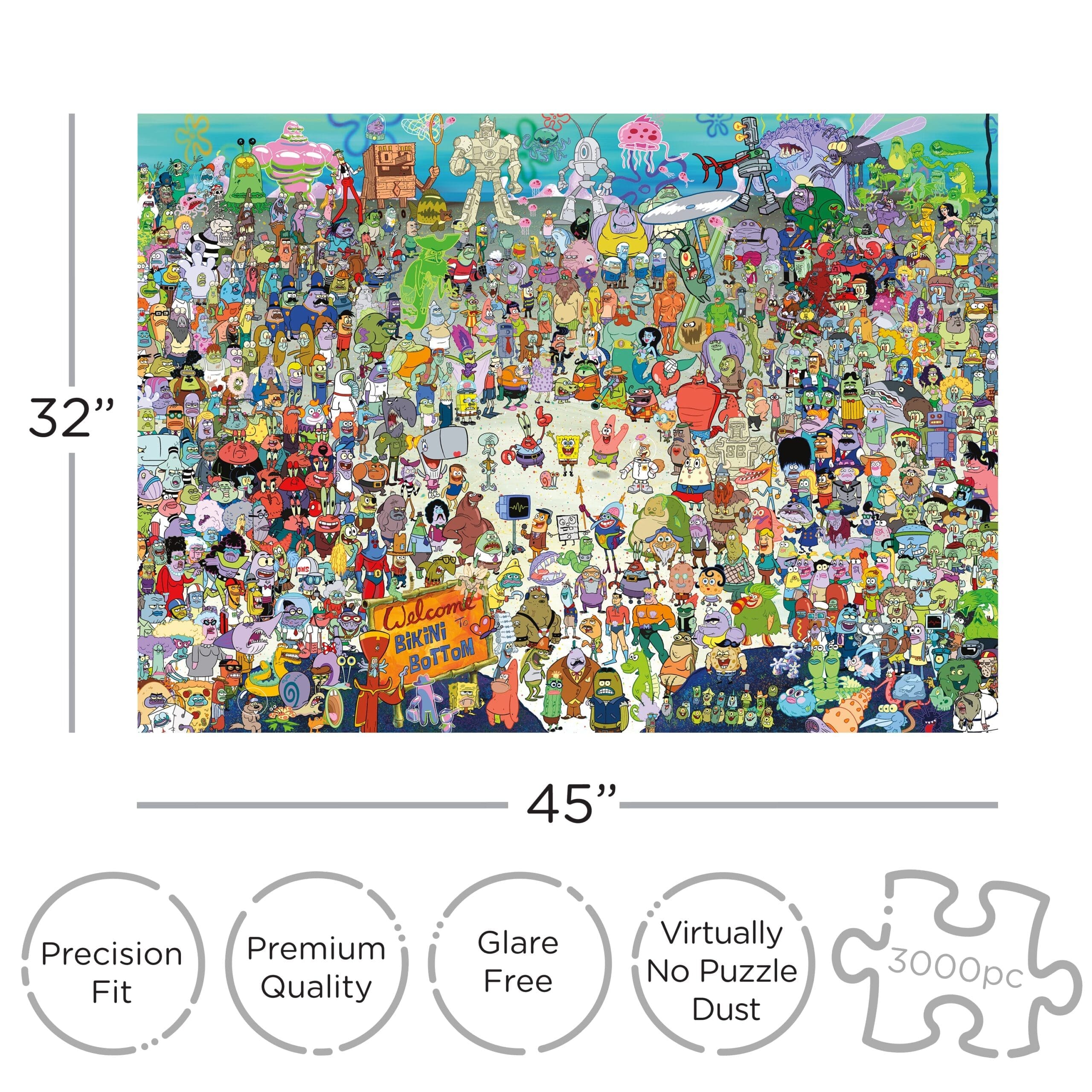 SpongeBob SquarePants 3000 Piece Jigsaw Puzzle - NMR