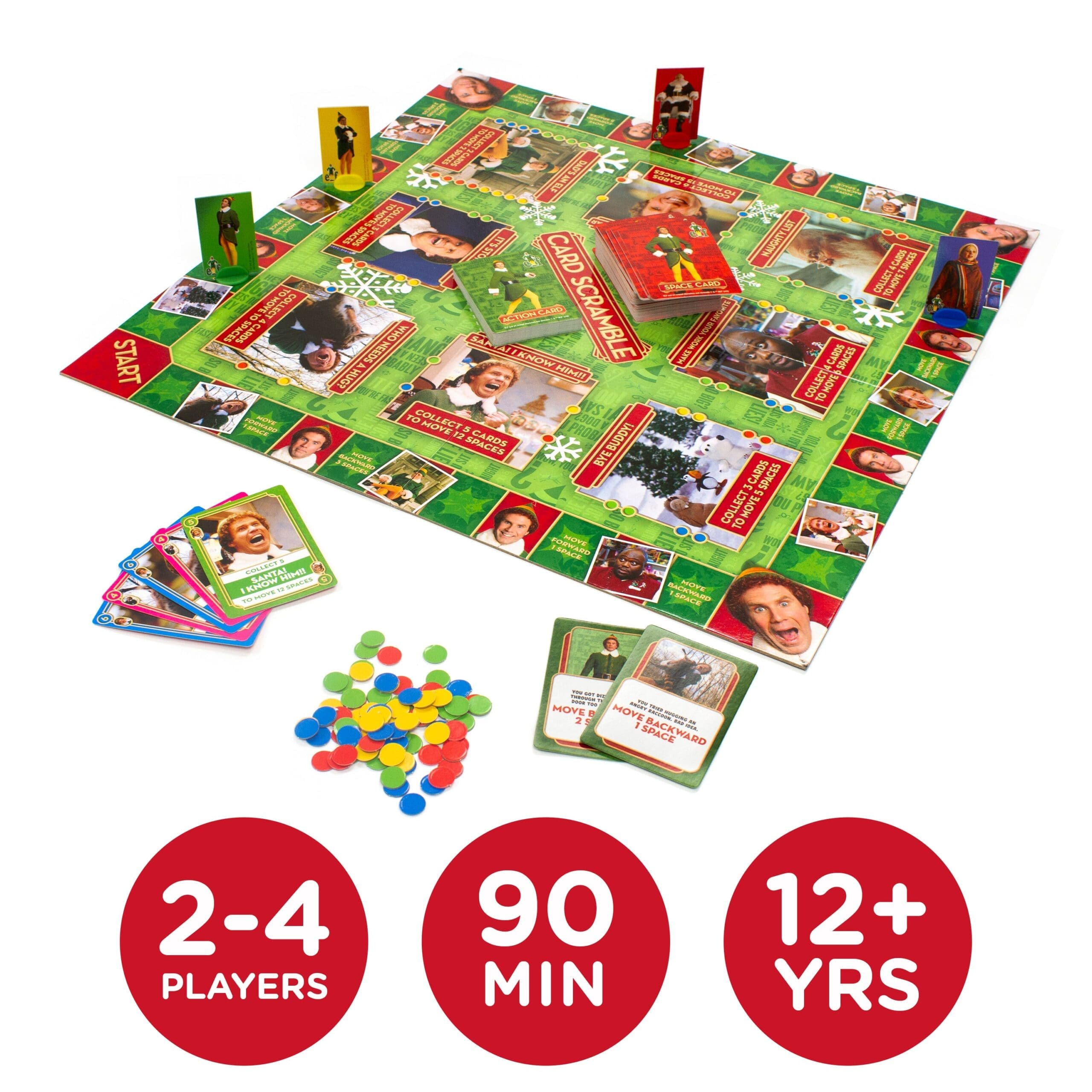 ELF Card Scramble Board Game NMR