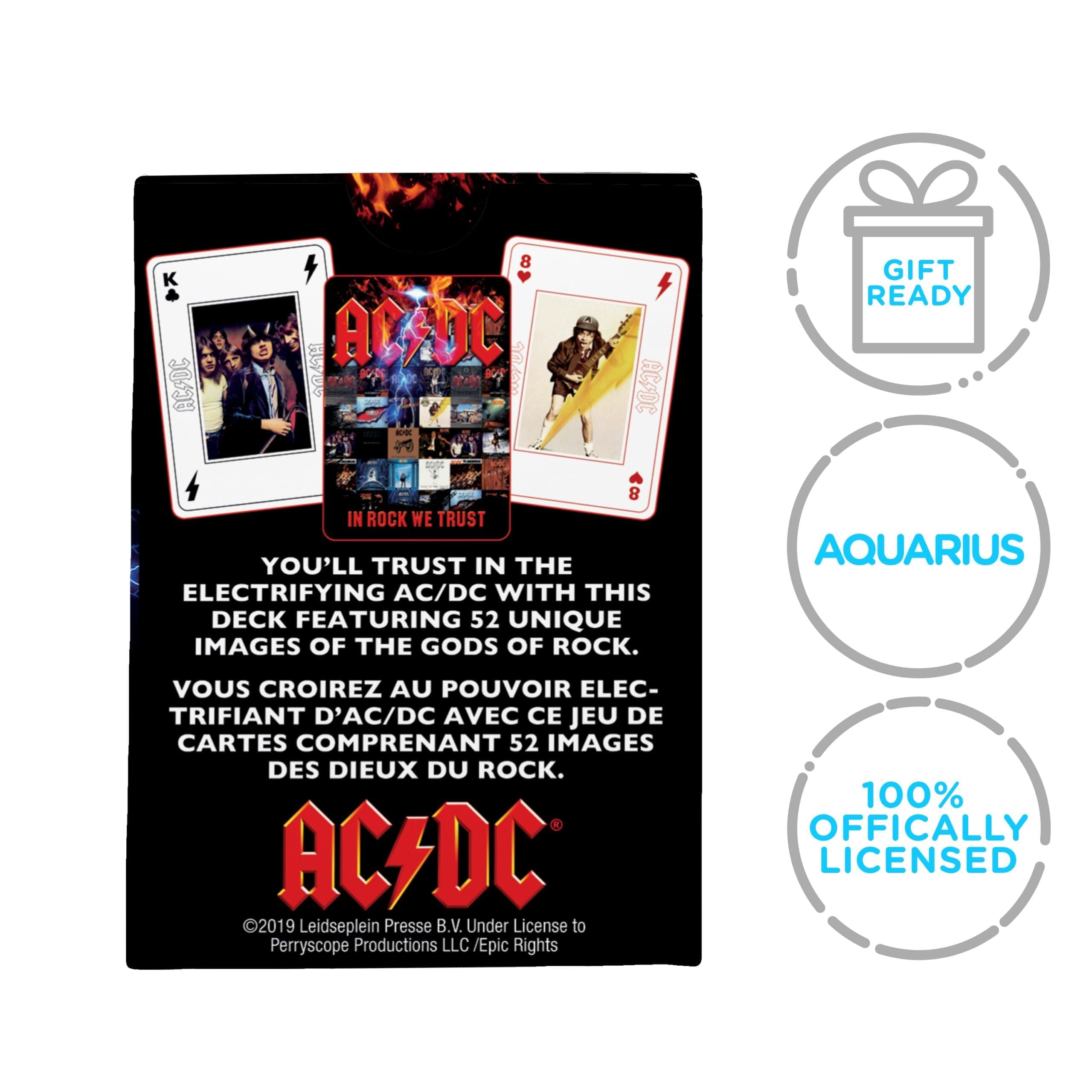 AC/DC – In Rock We Trust Playing Cards - NMR