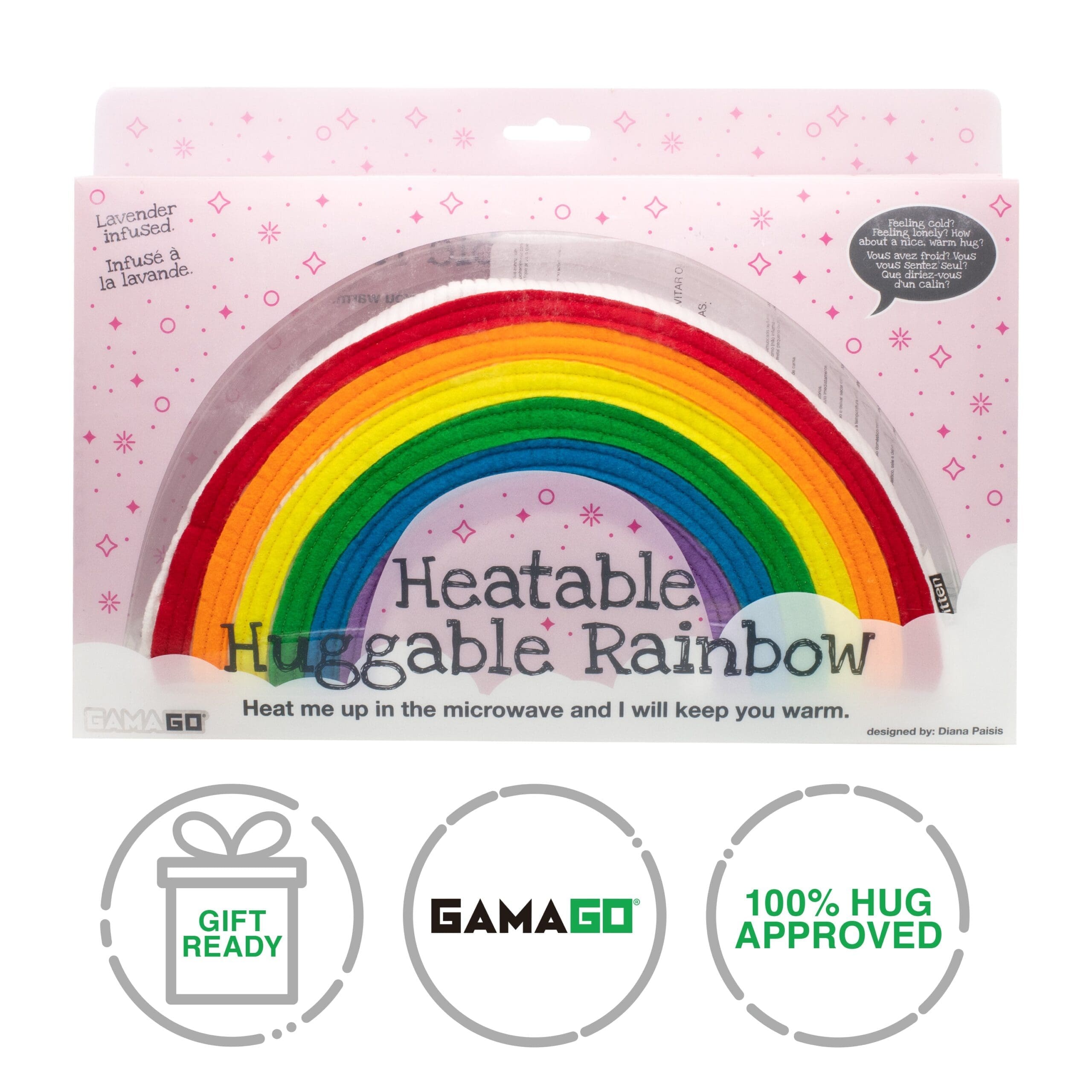 Huggable Rainbow Heating Pad and Pillow NMR