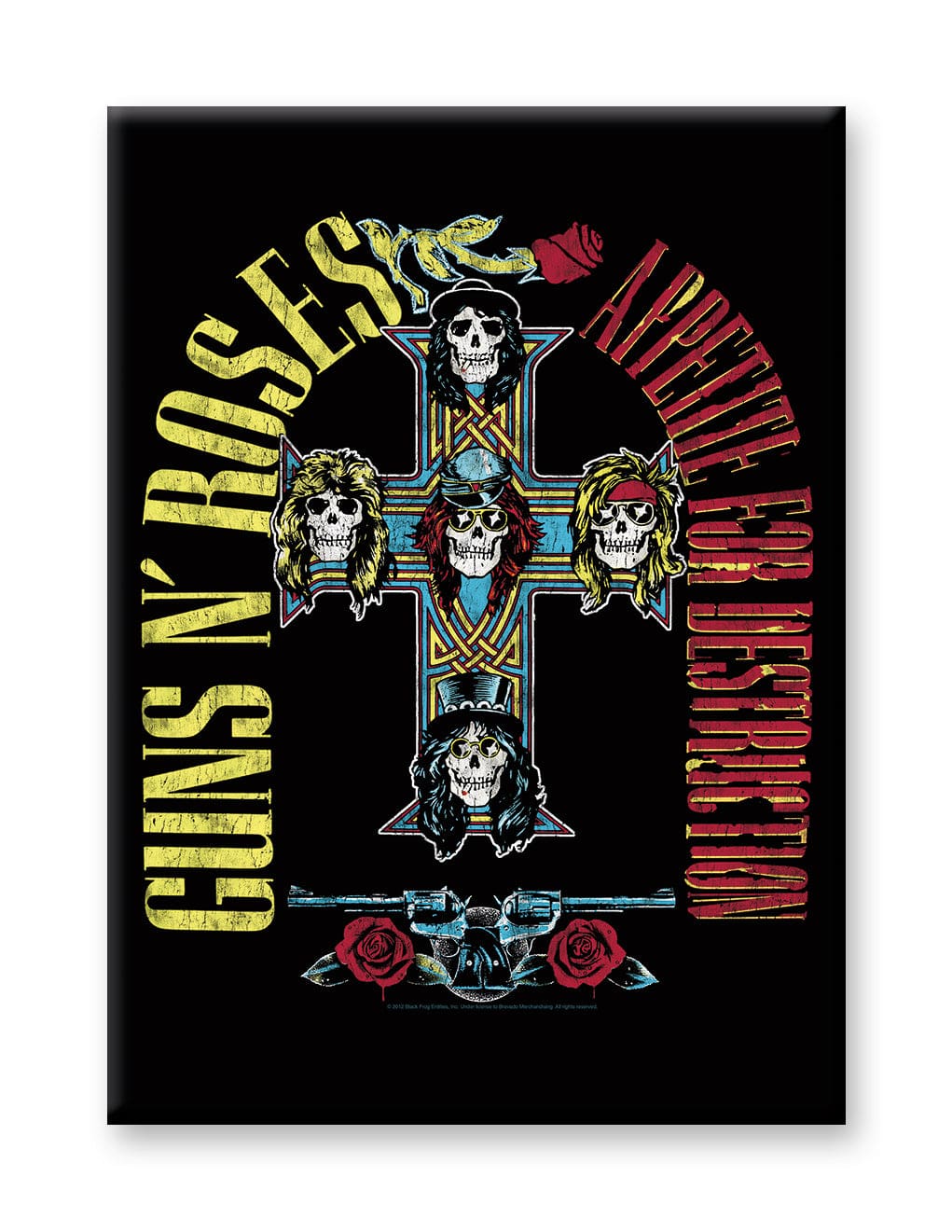 Guns N’ Roses – Cross Flat Magnet (2.5″ x 3.5″) - NMR
