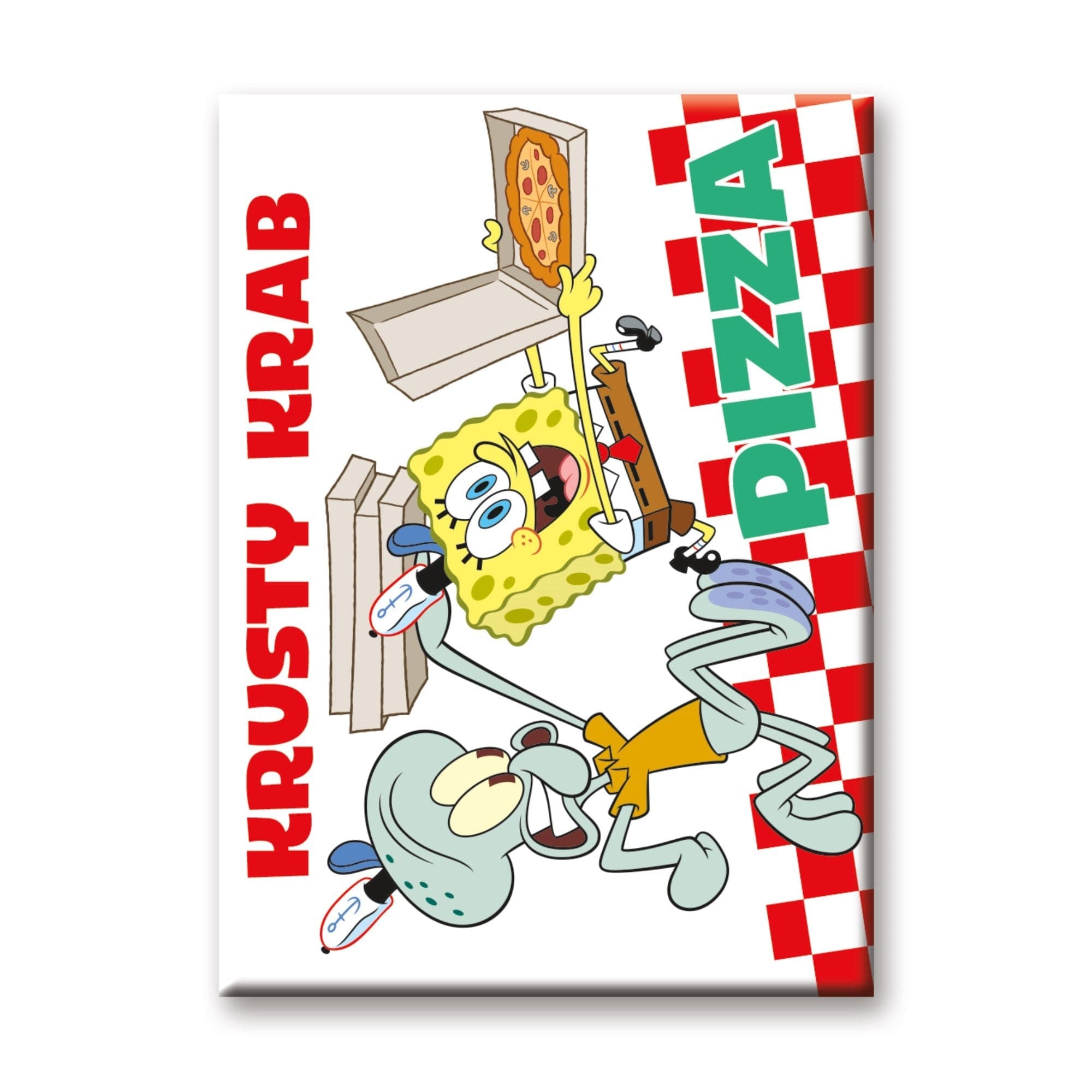 SpongeBob SquarePants – Squidward Krusty Krab Pizza Flat Magnet (2.5″ x  3.5″) - NMR, image size:2000x2000