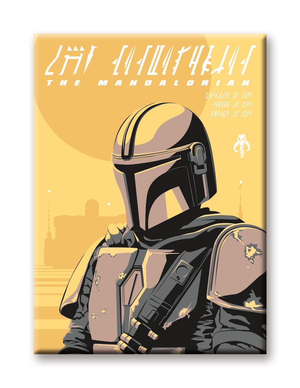 Star Wars – The Mandalorian Yellow Flat Magnet (2.5″ x 3.5″) - NMR