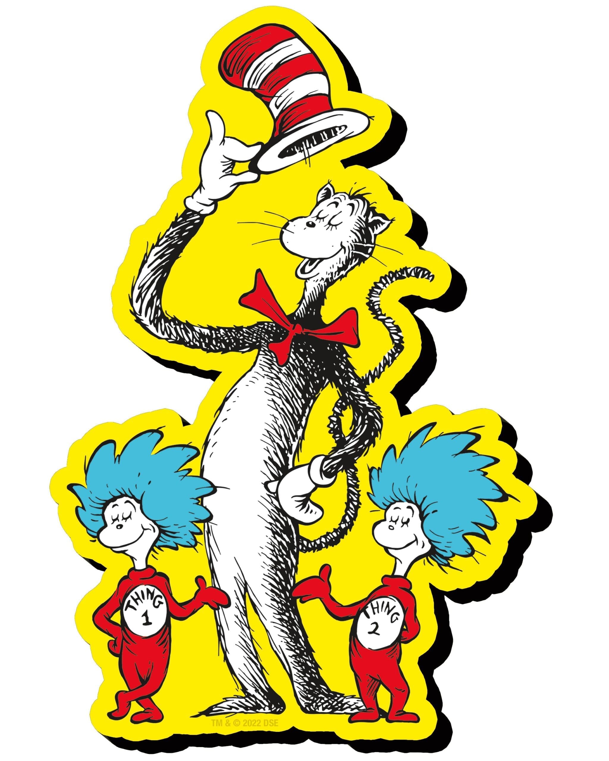 The Cat in the Hat Thing 1,2 Funky Chunky Magnet - NMR