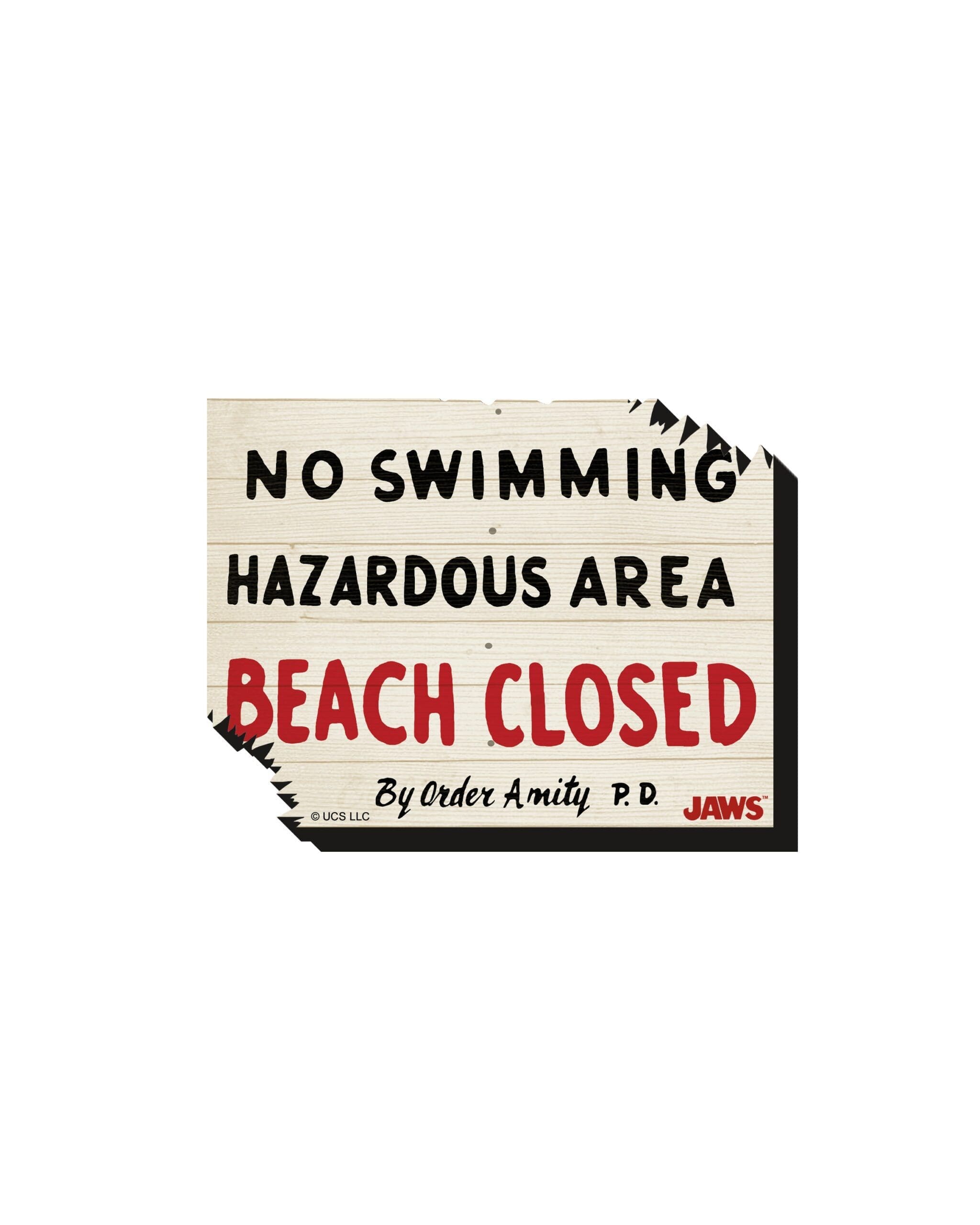 JAWS Beach Closed Funky Chunky Magnet NMR